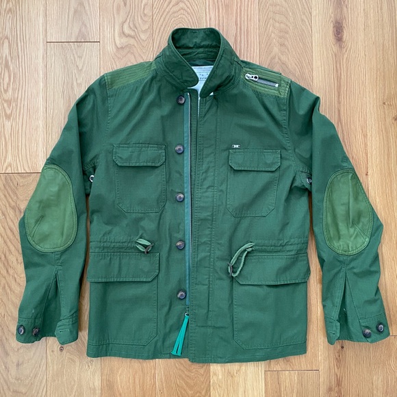 (SOLD) DIESEL jagarto green military field jacket M - Picture 2 of 11
